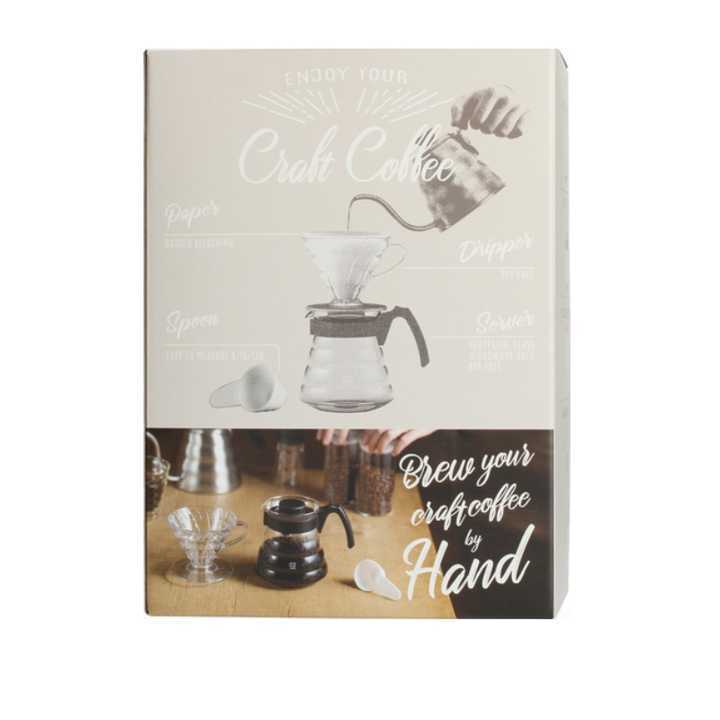 Dripper, konvička, filtry, odměrka sada Hario V60