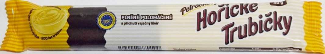 Hořické trubičky plněné polomáčené vaječný likér