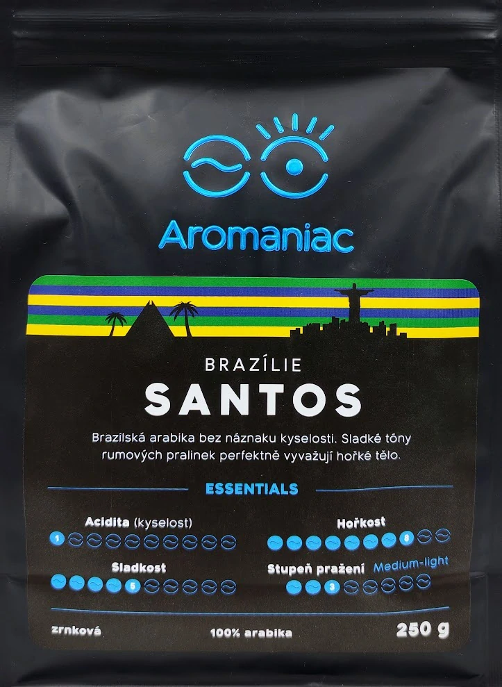 Káva Brazílie Santos - zrnková