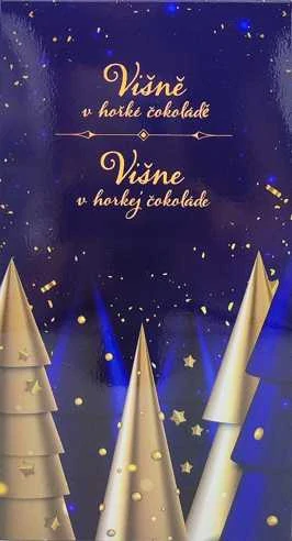 Višně v hořké čokoládě - vánoční stromečky