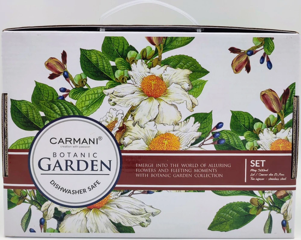 Hrnek na bylinky se sítkem a víčkem Carmani