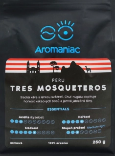 Káva Peru Tres Mosqueteros - zrnková