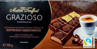 Čokoládové tyčky s náplní espresso 100 g