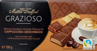 Čokoládové tyčky Cappuccino - Geschmack