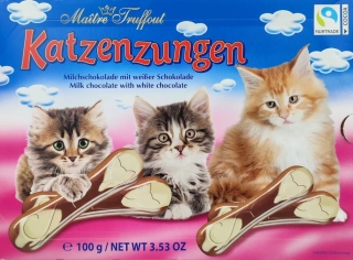 Čokoládové jazýčky - Katzenzungen