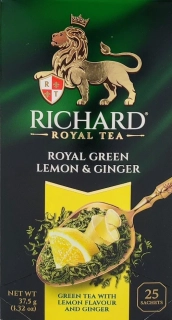 Čaj zelený Royal Green Lemon & Ginger - Richard
