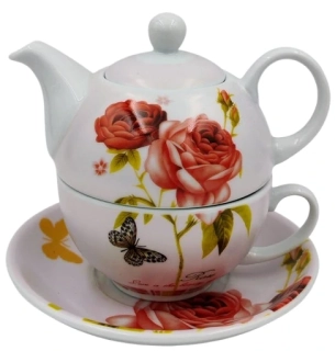 Konvička se šálkem - Rose