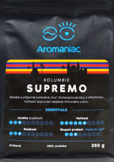Káva Kolumbie Supremo - zrnková